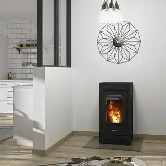 Bauhaus Justus pelletofen canis (2,5 kw - 6,4 kw, raumheizvermögen: 160 m³, stahl, schwarz) Angebot