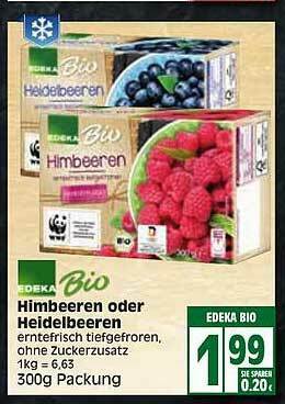 Edeka Edeka Bio Himbeeren Oder Heidelbeeren Angebot