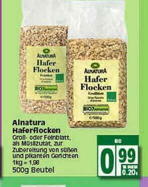 Elli Markt Alnatura Haferflocken Angebot