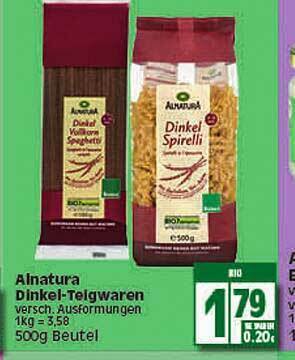 Elli Markt Alnatura Dinkel Teigwaren Angebot