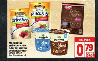 Elli Markt Mondamin Süße Gerichte Oder Dr. Oetker Seelenwärmer Angebot