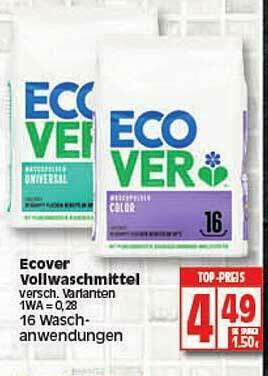 Elli Markt Ecover Vollwaschmittel Angebot