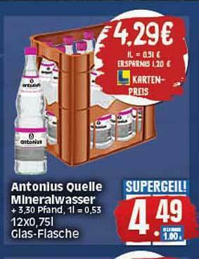 Elli Markt Antonius Quelle Mineralwasser Angebot