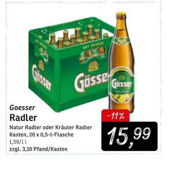 KONSUM Goesser Radler Angebot