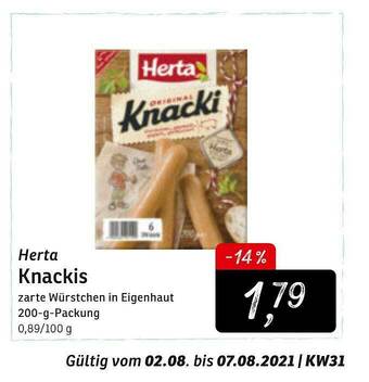 KONSUM Herta Knackis Angebot