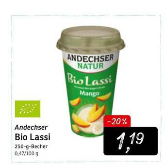 KONSUM Andechser Natur Bio Lassi Angebot