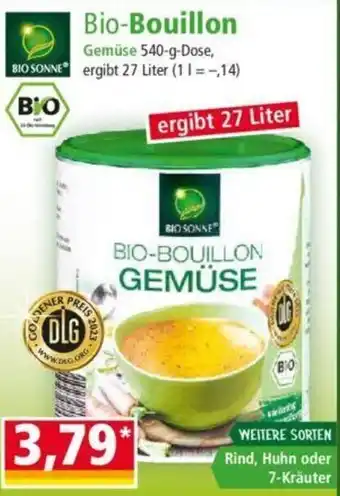 Norma Bio Sonne Bio Bouillon 540 g Dose Angebot