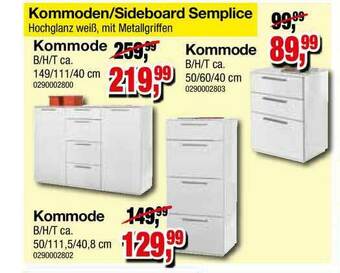 Möbelfundgrube Kommoden Oder Sideboard Semplice Angebot