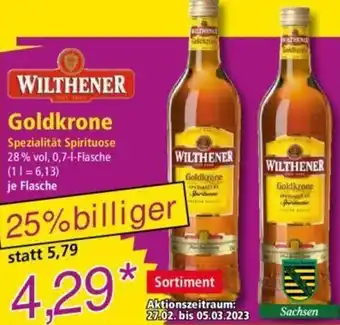 Norma Wilthener Goldkrone 0,7 L Flasche Angebot