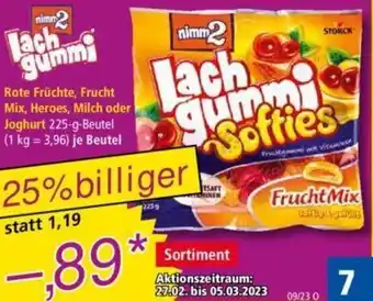 Norma Nimm 2 Lachgummi 225 g Beutel Angebot