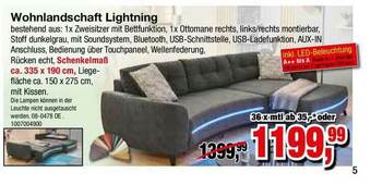 Möbelfundgrube Wohnlandschaft Lightning Angebot