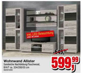 Möbelfundgrube Wohnwand Allister Angebot