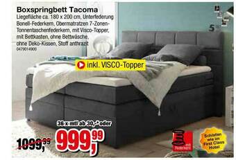 Möbelfundgrube Boxspringbett Tacoma Angebot