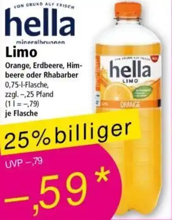 Norma Hella Limo 0,75 L Flasche Angebot