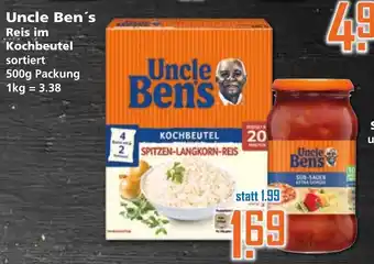 Klaas und Kock Uncle Ben's Reis im Kochbeutel 500g Angebot