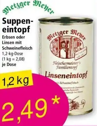 Norma Metzger Wiener Suppeneintopf 1,2 kg Dose Angebot