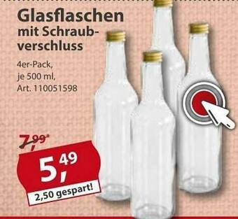 Sonderpreis Baumarkt Glasflaschen Mit Schraubverschluss Angebot