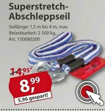 Sonderpreis Baumarkt Superstretch-abschleppseil Angebot