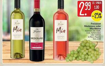 WEZ Freixenet Mederano Oder Mia Weine Angebot