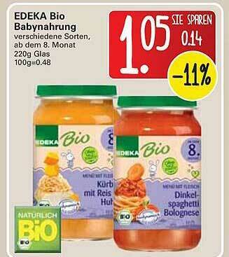 WEZ Edeka Bio Babynahrung Angebot