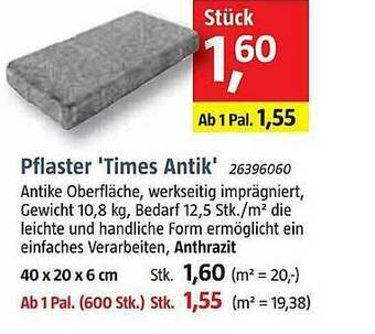 Bauhaus Pflaster „times Antik” Angebot