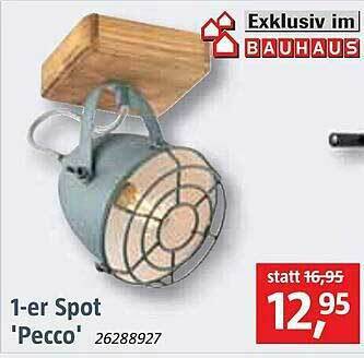 Bauhaus 1er Spot „pecco” Angebot