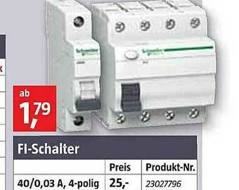 Bauhaus Fi-schalter Angebot