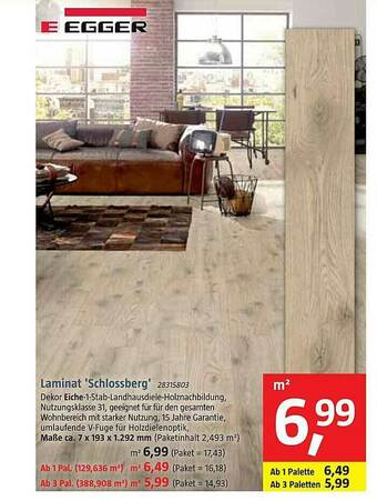 Bauhaus Egger Laminat „schlossberg” Angebot