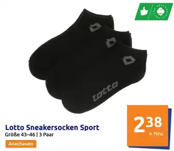 Action Lotto Sneakersocken Sport Größe 43-46 | 3 Paar Angebot