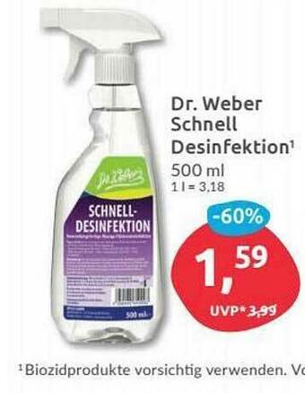 Budni Dr Weber Schnell Desinfektion Angebot