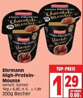 Edeka Ehrmann High Protein Mousse 200 g Becher Angebot