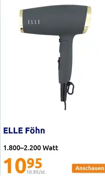 Action Elle Föhn 1.800-2.200 Watt Angebot