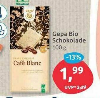 Budni Gepa Bio Schokolade Angebot