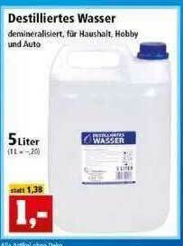 Thomas Philipps Destiliertes Wasser Angebot