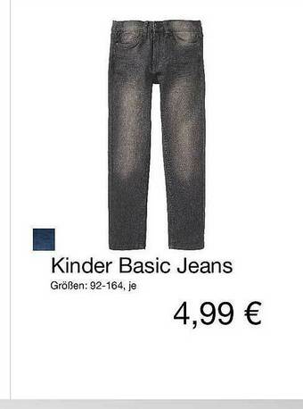 KiK Kinder Basic Jeans Angebot