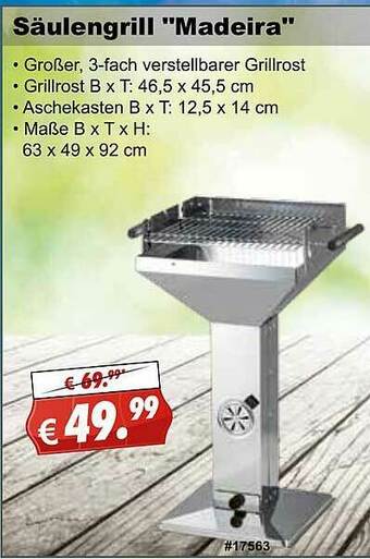 Stabilo Fachmarkt Säulengrill „madeira” Angebot