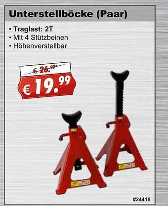 Stabilo Fachmarkt Unterstellböcke Paar Angebot