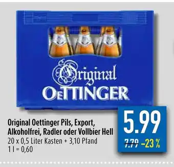 diska Oettinger Pils 20*500ml Angebot