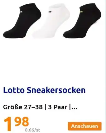 Action Lotto Sneakersocken Größe 27-38 | 3 Paar Angebot