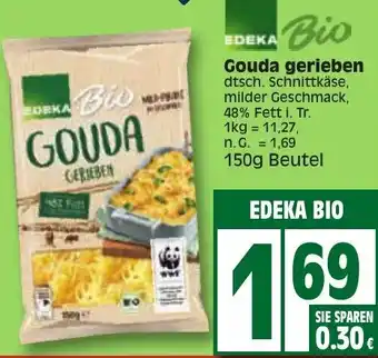 Edeka Edeka Bio Gouda gerieben 150g Beutel Angebot