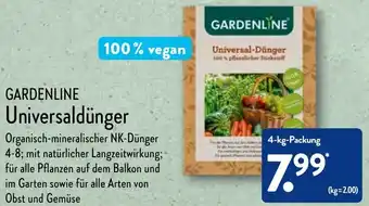 Aldi Nord Gardenline Universaldünger 4 kg Packung Angebot