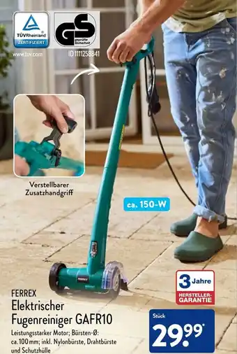 Aldi Nord Ferrex Elektrischer Fugenreiniger GAFR10 Angebot