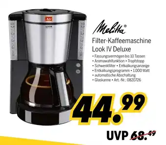 MEDIMAX Melitta Filter Kaffeemaschine Look IV Deluxe Angebot