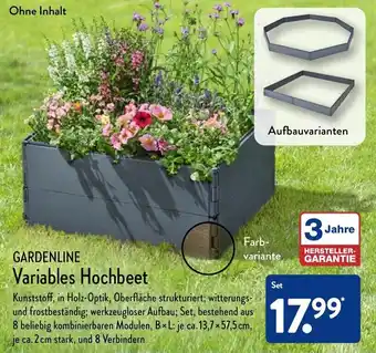 Aldi Nord Gardenline Variables Hochbeet Angebot