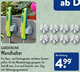 Aldi Nord Gardenline Wandhalter Angebot