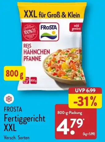 Aldi Nord Frosta Fertiggericht XXL 800 g Packung Angebot