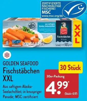 Aldi Nord Golden Seafood Fischstäbchen XXL 30er Packung Angebot