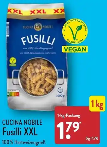 Aldi Nord Cucina Nobile Fusilli XXL 1 kg Packung Angebot