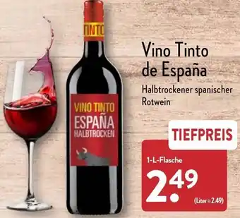 Aldi Nord Vino Tinto de España 1 L Flasche Angebot