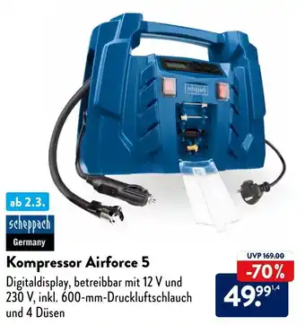 Aldi Nord scheppach Kompressor Airforce 5 Angebot